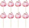 36Pcs Little Pumpkin Cupcake Toppers – Pink Fall Theme Baby Shower, Thanksgiving, Birthday, Gender Reveal Party Decorations